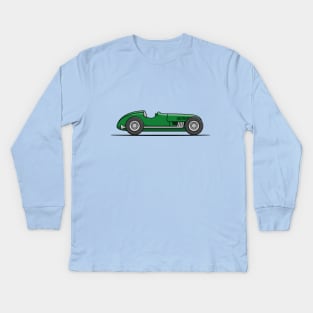 Classic Racing Car - Green Kids Long Sleeve T-Shirt